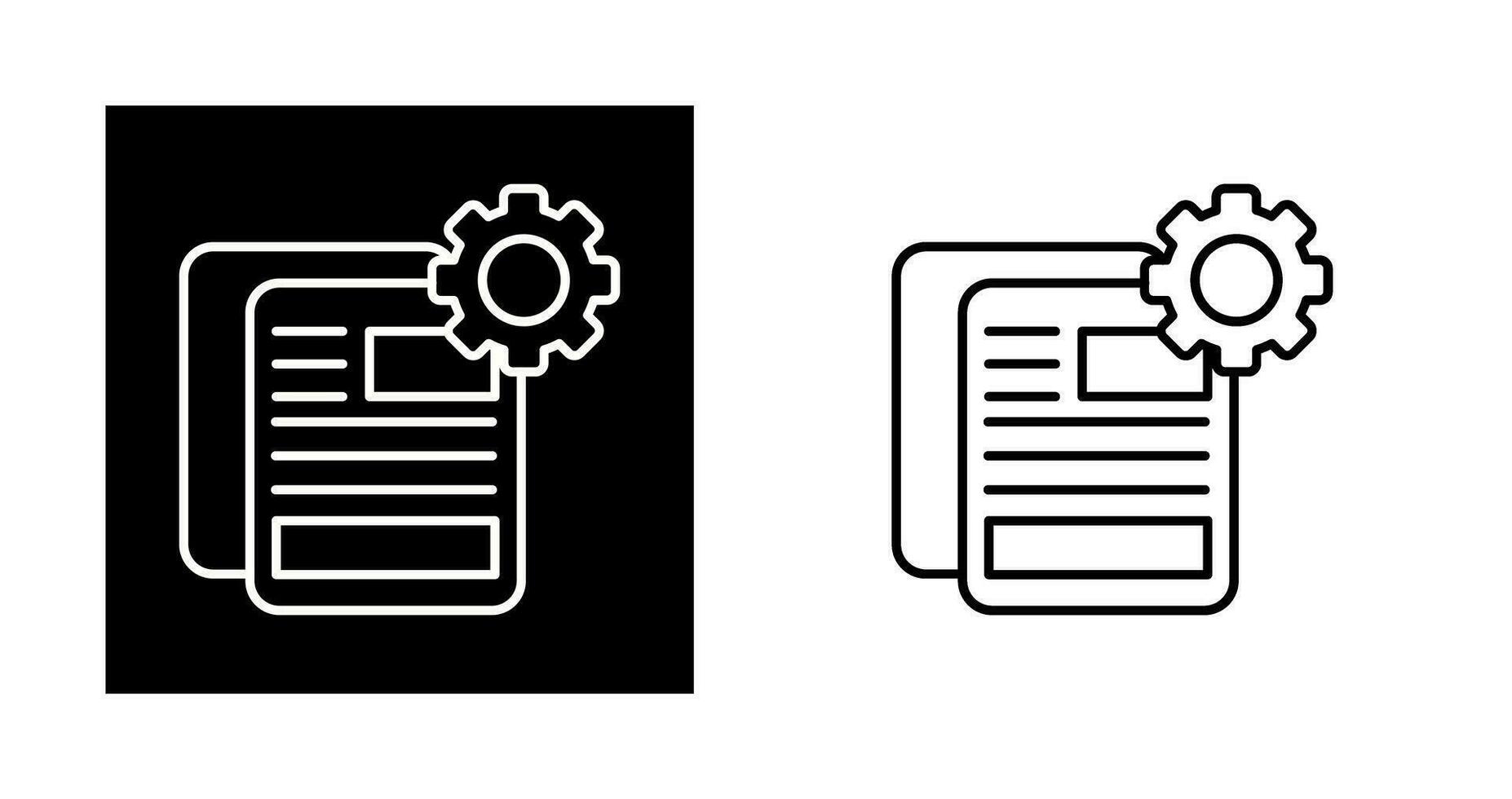 Document Setting Vector Icon