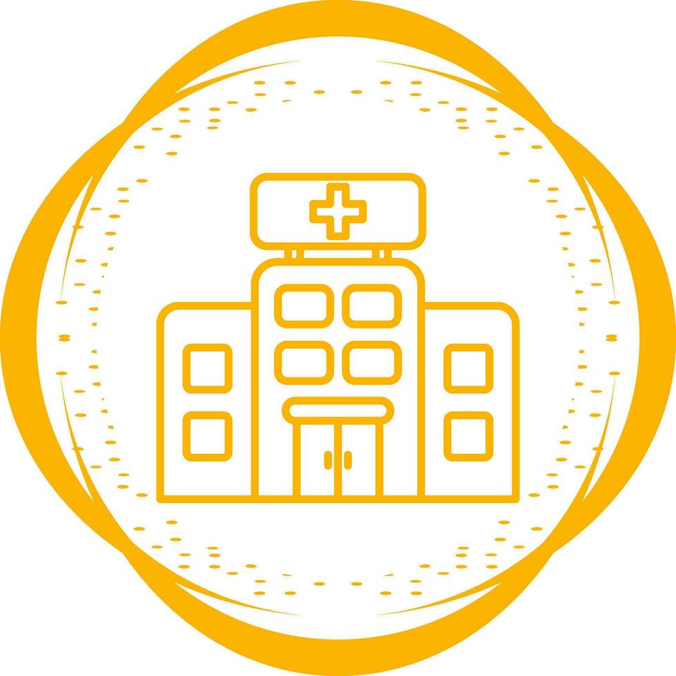 icono de vector de hospital