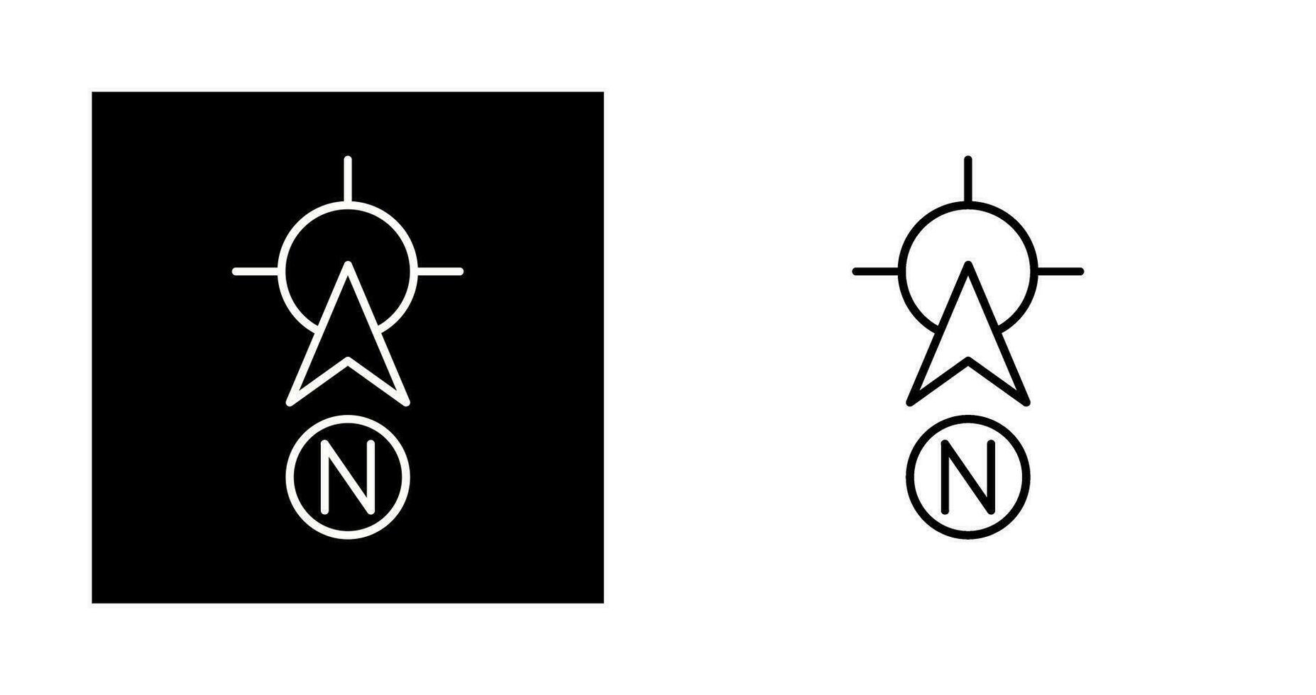 North Vector Icon