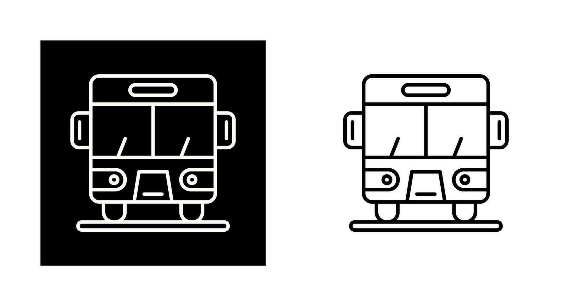 icono de vector de bus
