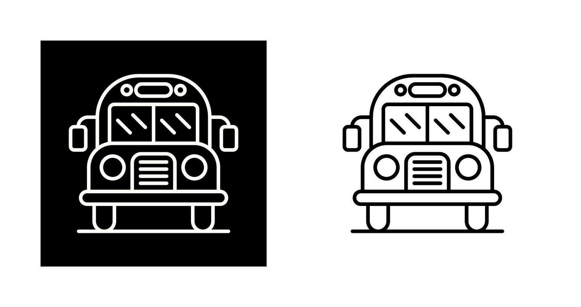 School Bus Vector Icon