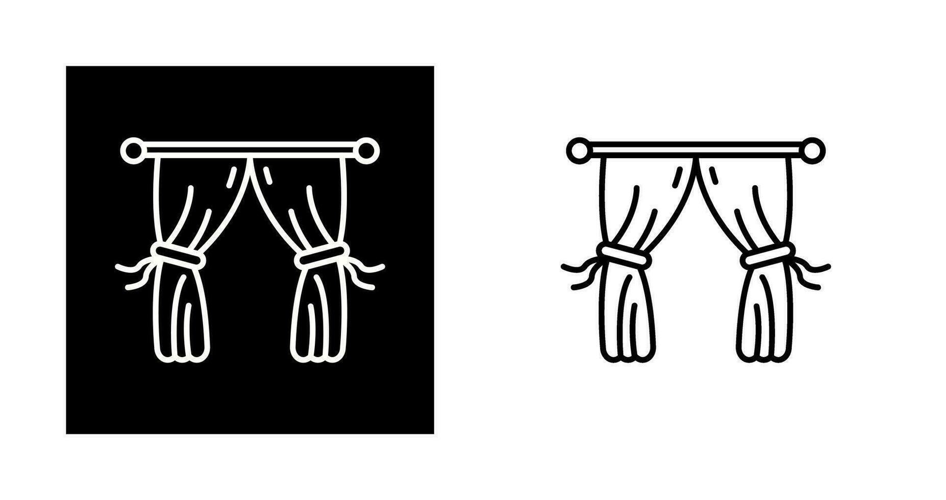 Curtains Vector Icon