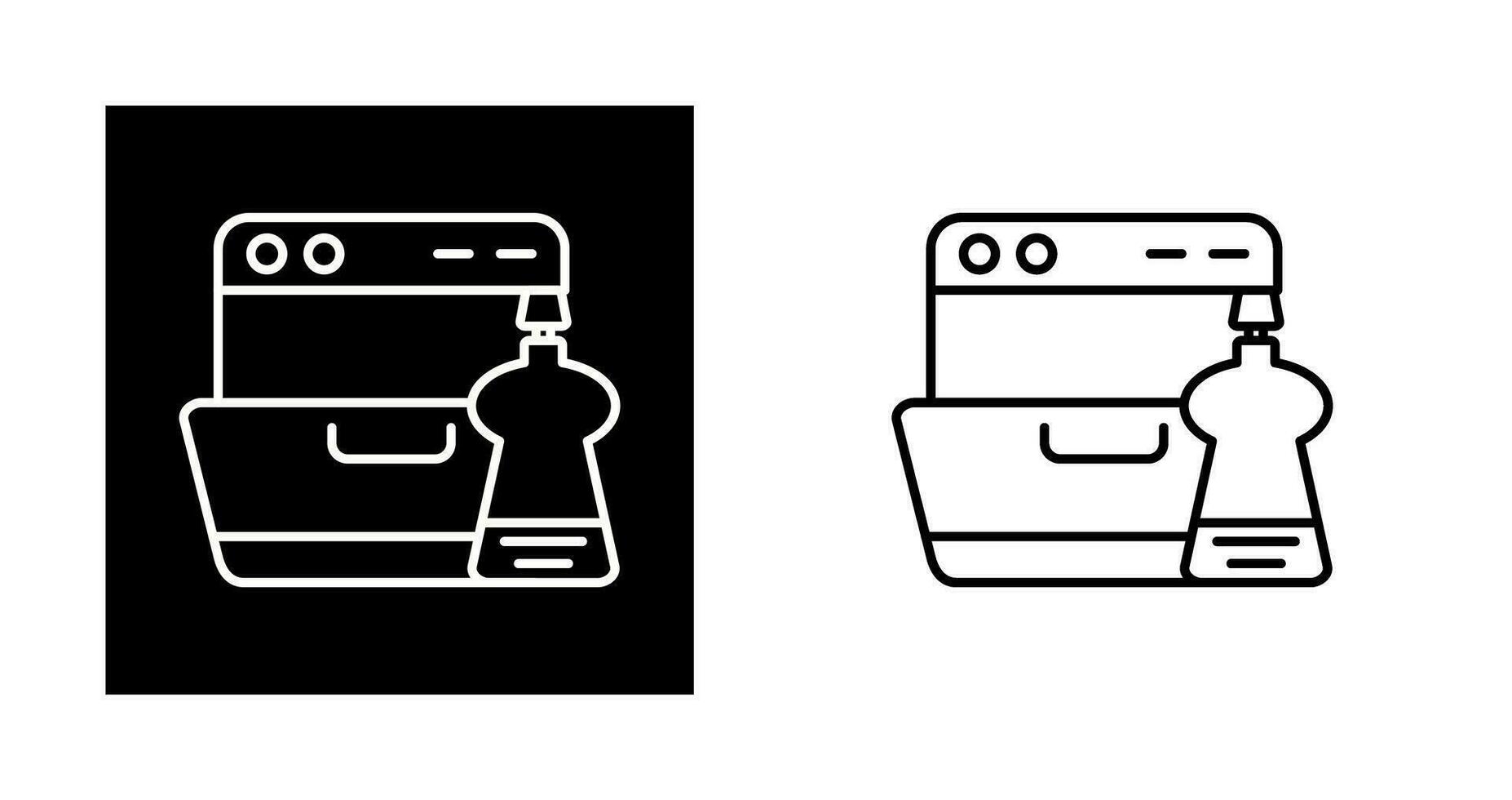 Washing Dishes Vector Icon