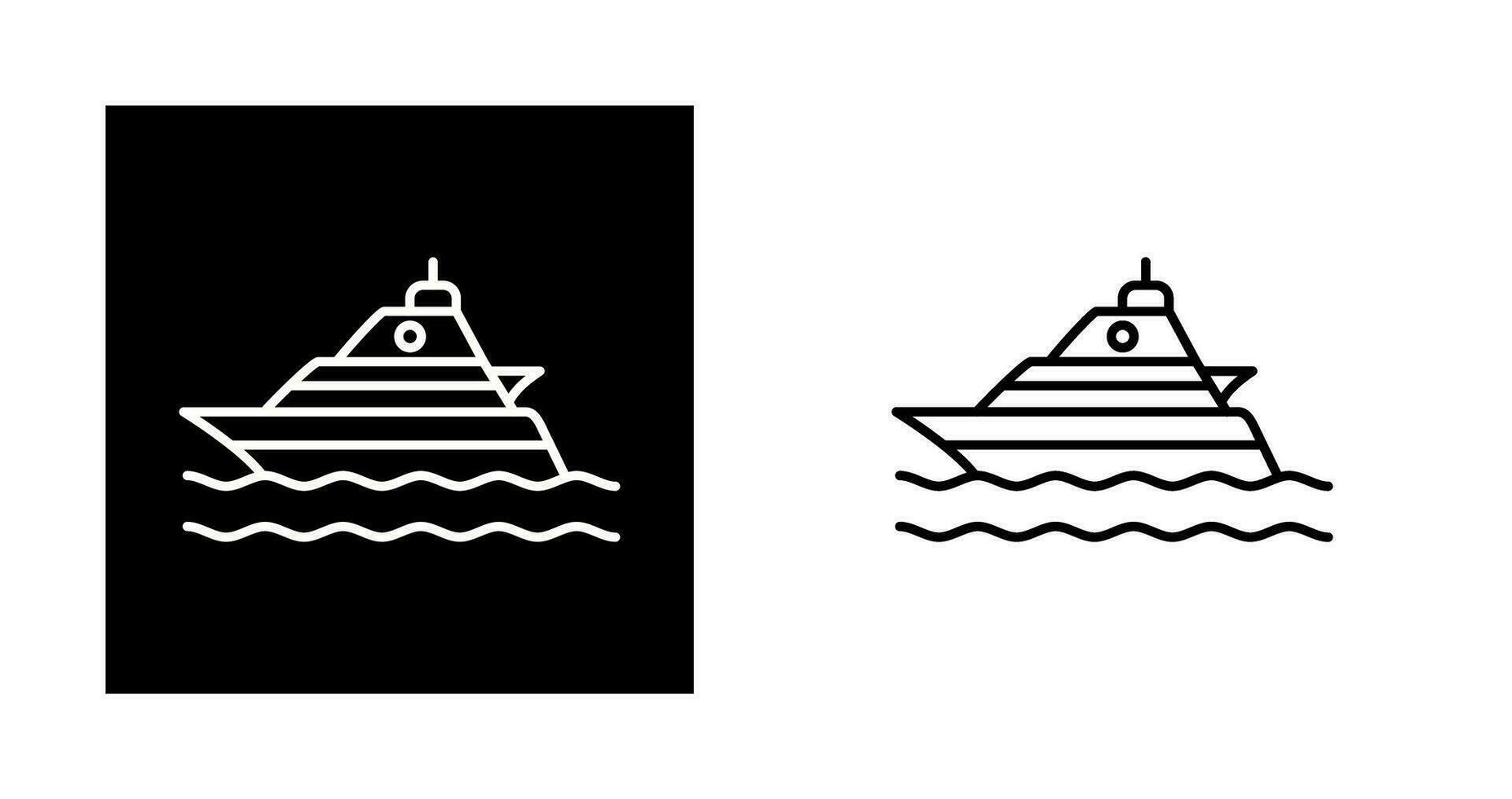 Yacht Vector Icon