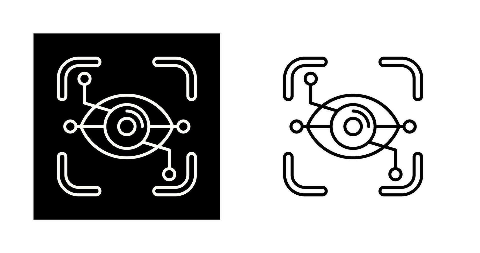 Eye Recognition Vector Icon