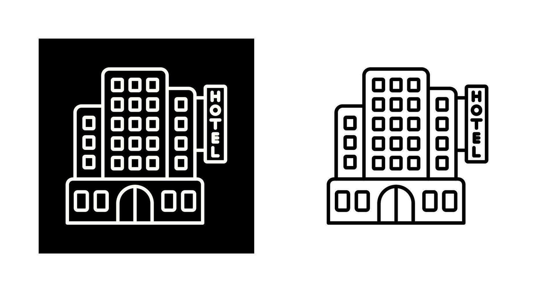 icono de vector de hotel