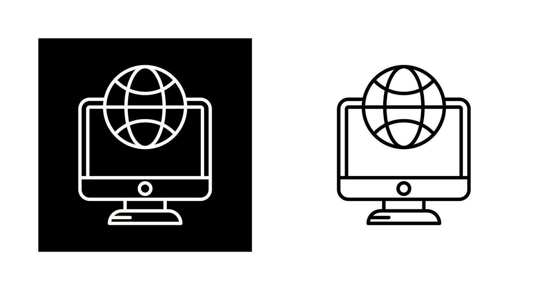 Lcd Globe Vector Icon
