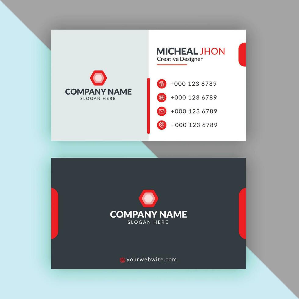 Corporate Business Card Design vector