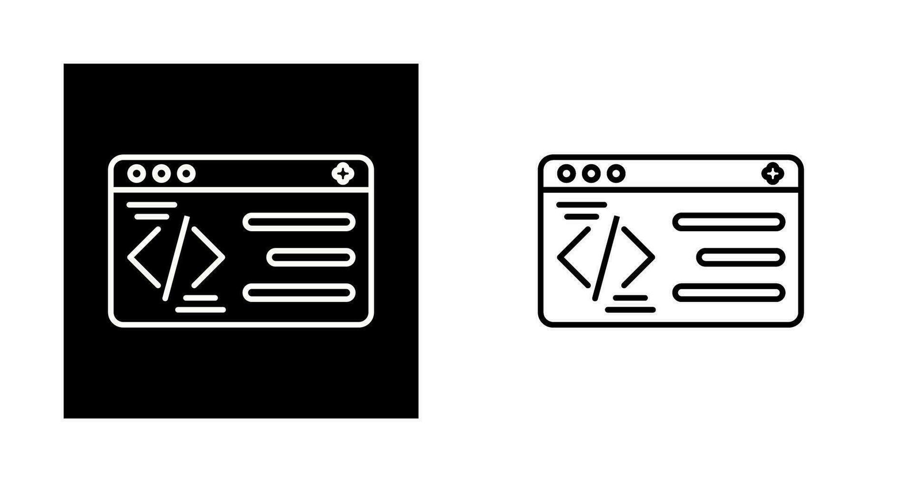 icono de vector de programación