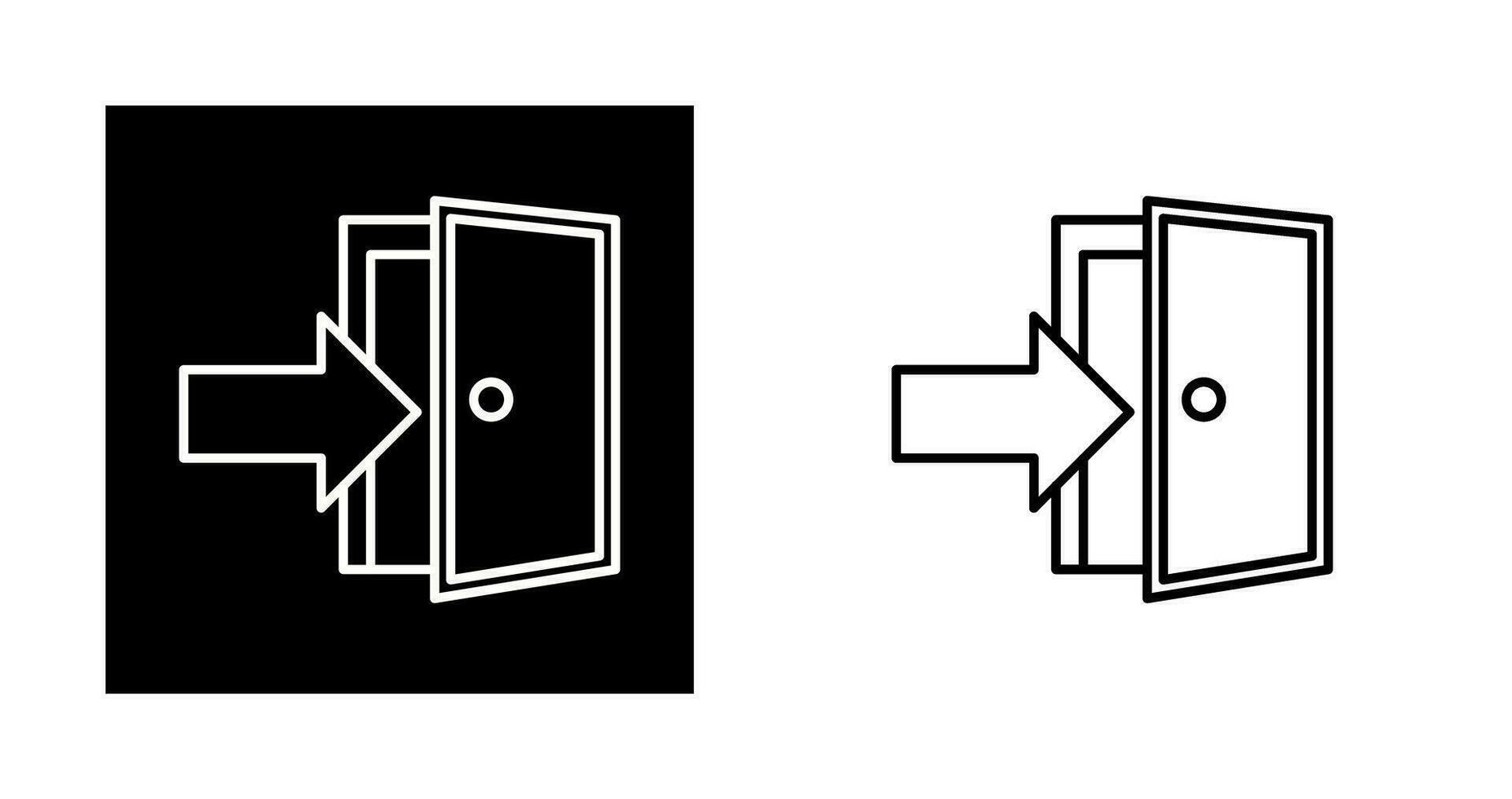 Exit Door Vector Icon