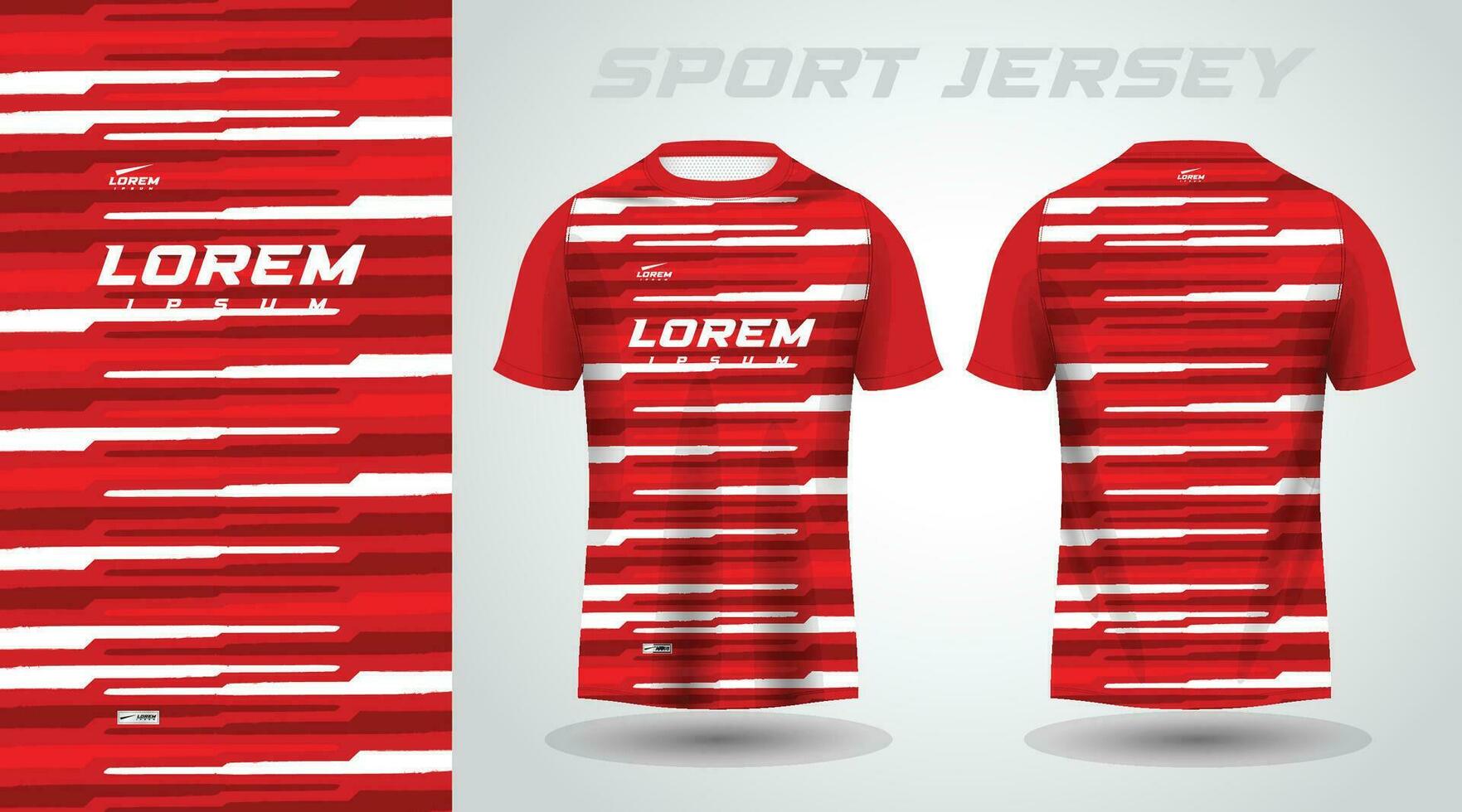 red t-shirt sport jersey design vector