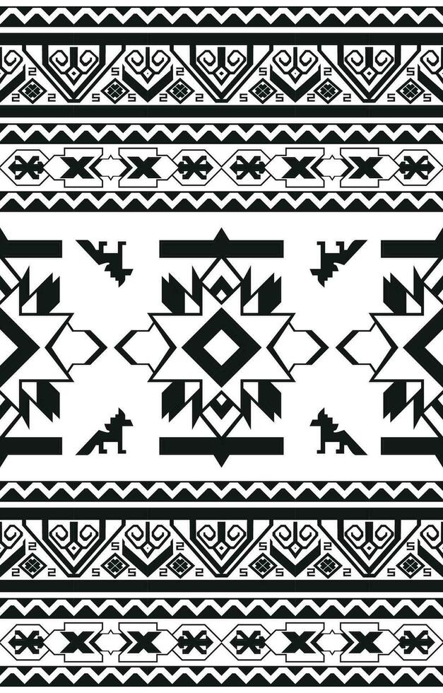 alfombra modelo. sin costura geometría. occidental hecho a mano ensillar cobija alfombra patrón, azteca vector