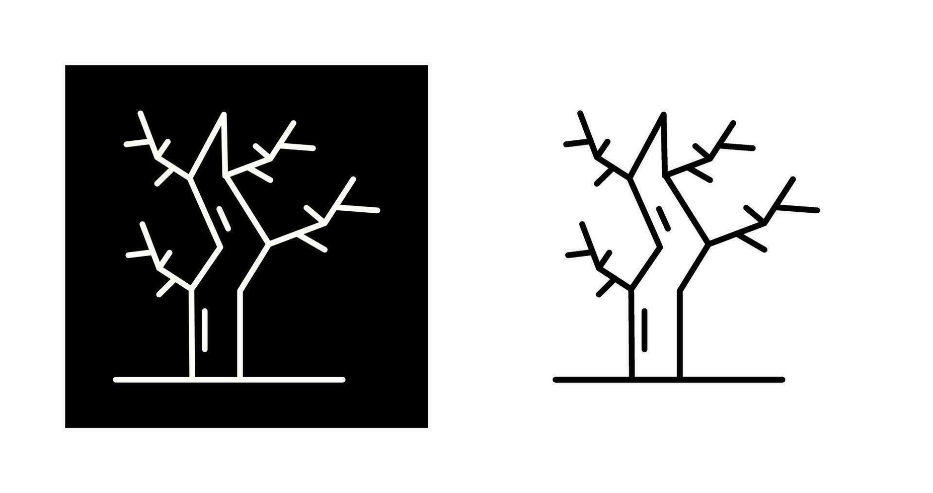 Dry Tree Vector Icon