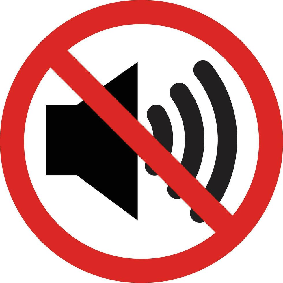 No sound icon vector . Mute your phone, sound off, sign of prohibition 26468767 Vector Art at