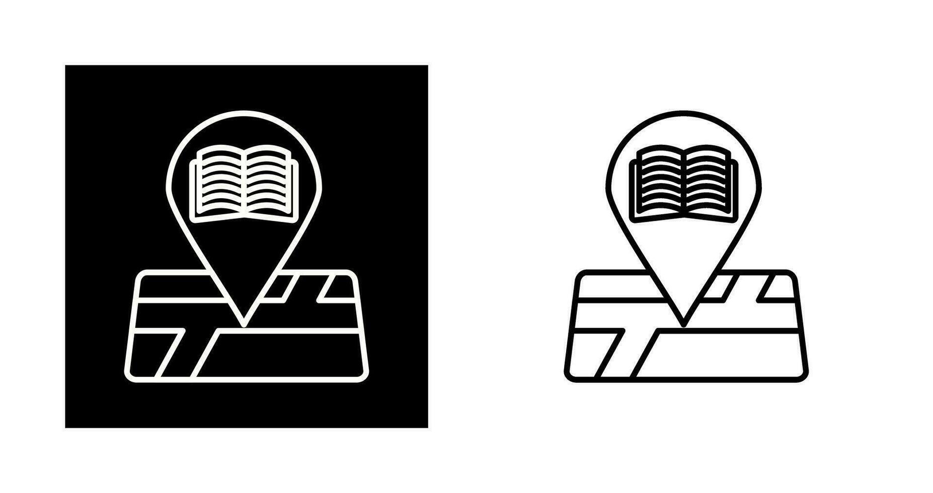 Library Location Vector Icon