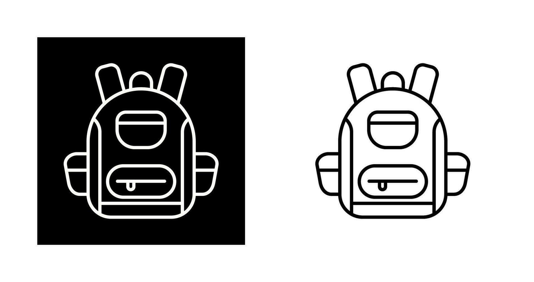 icono de vector de mochila