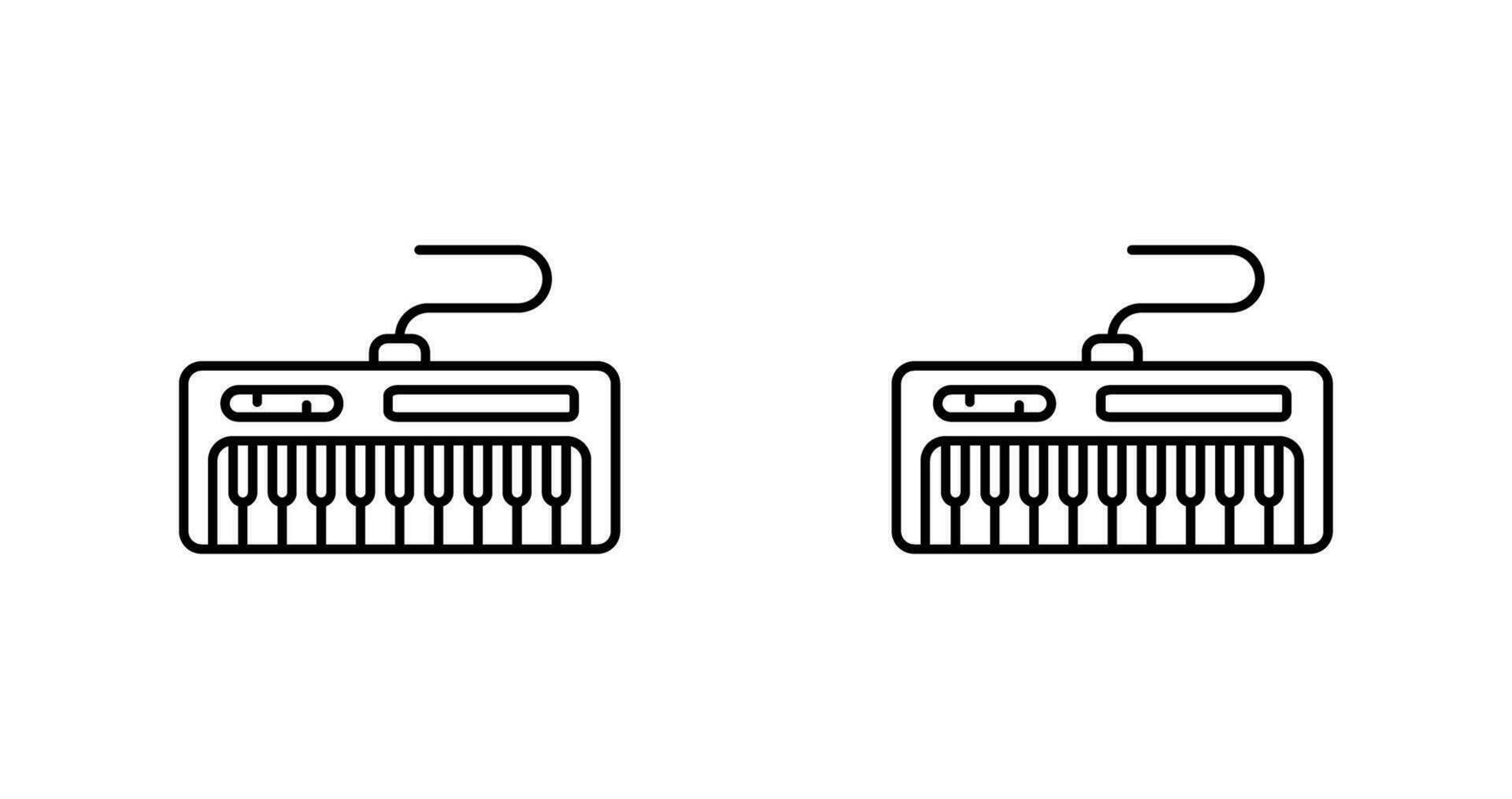 icono de vector de piano