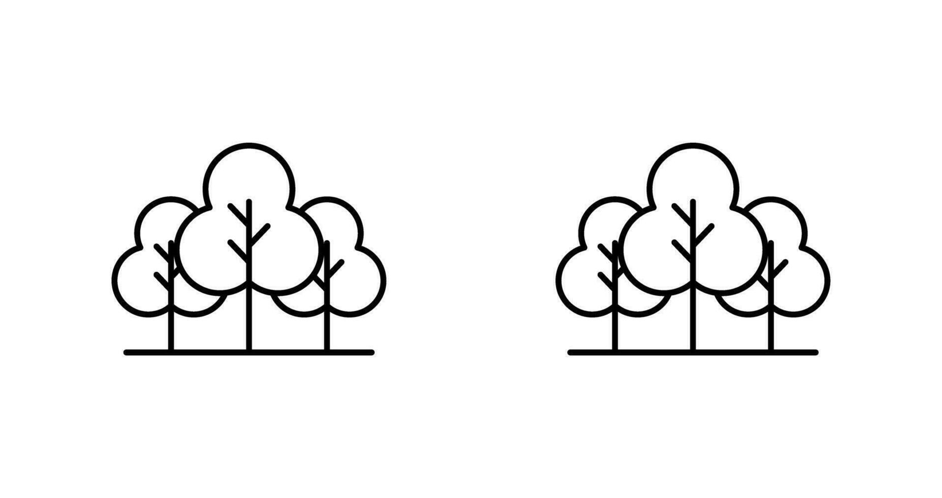 icono de vector de árbol