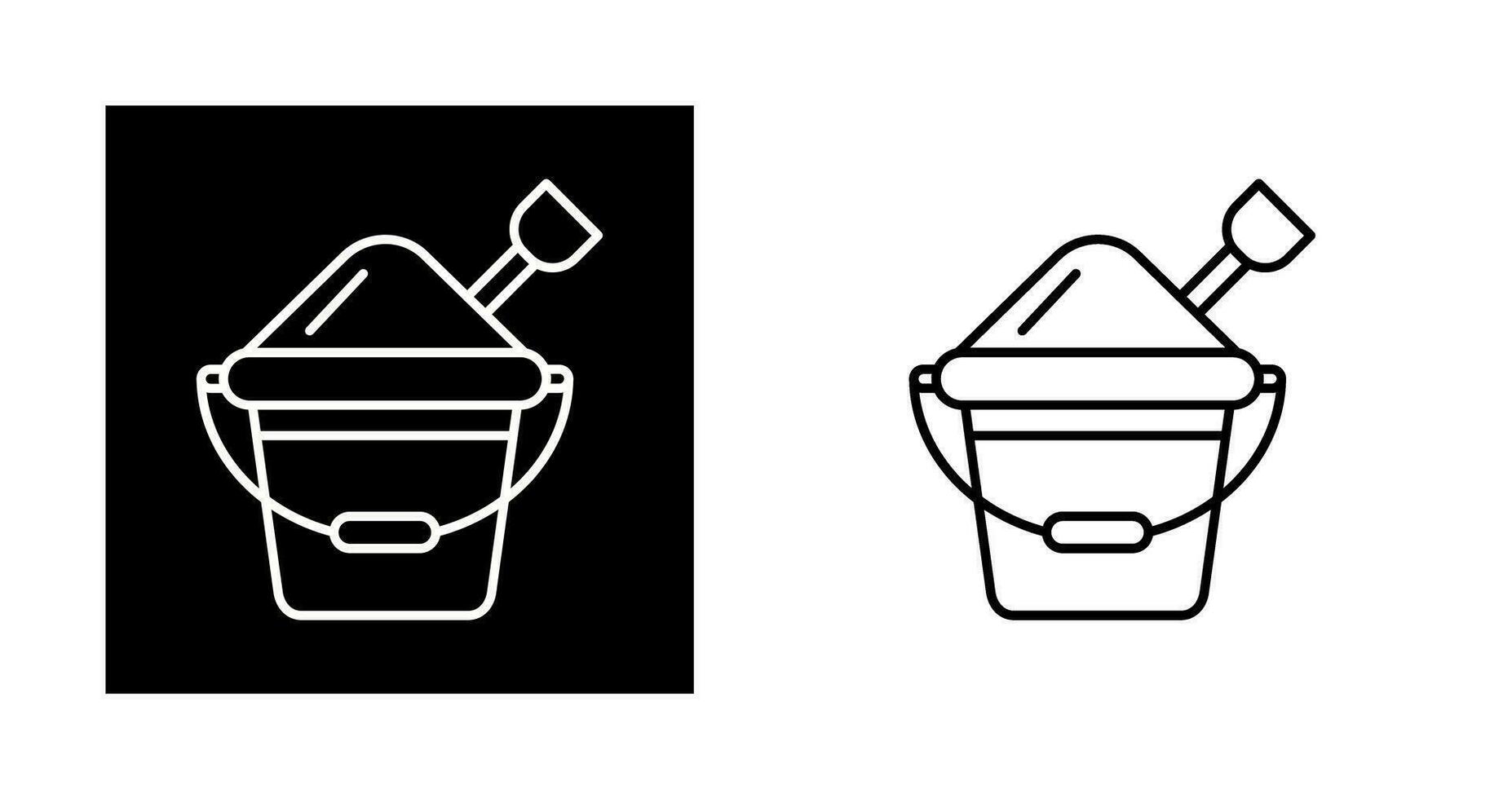 Sand Bucket Vector Icon