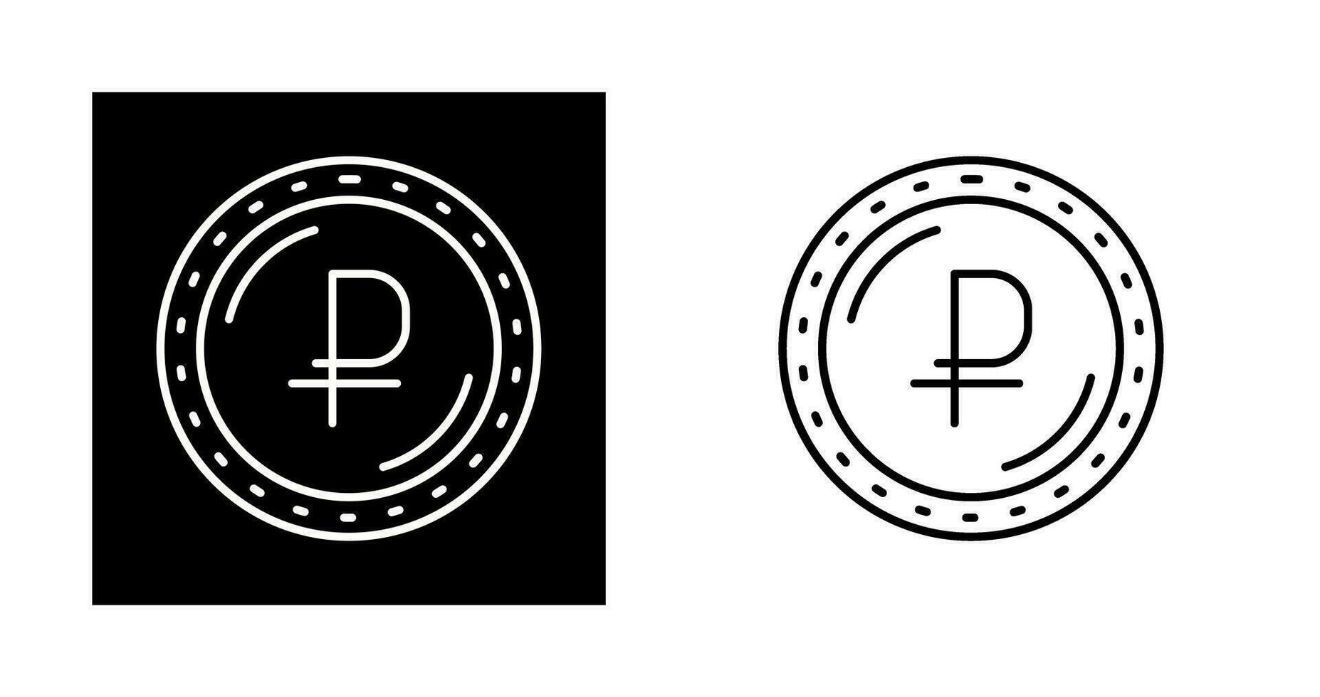 Ruble Currency Vector Icon
