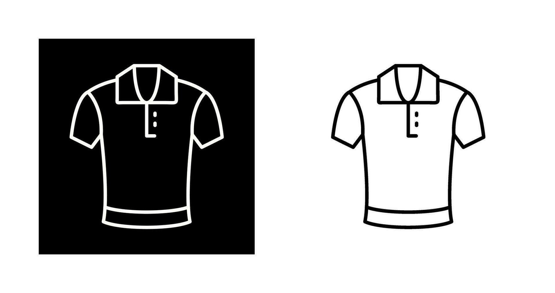 icono de vector de camisa de polo