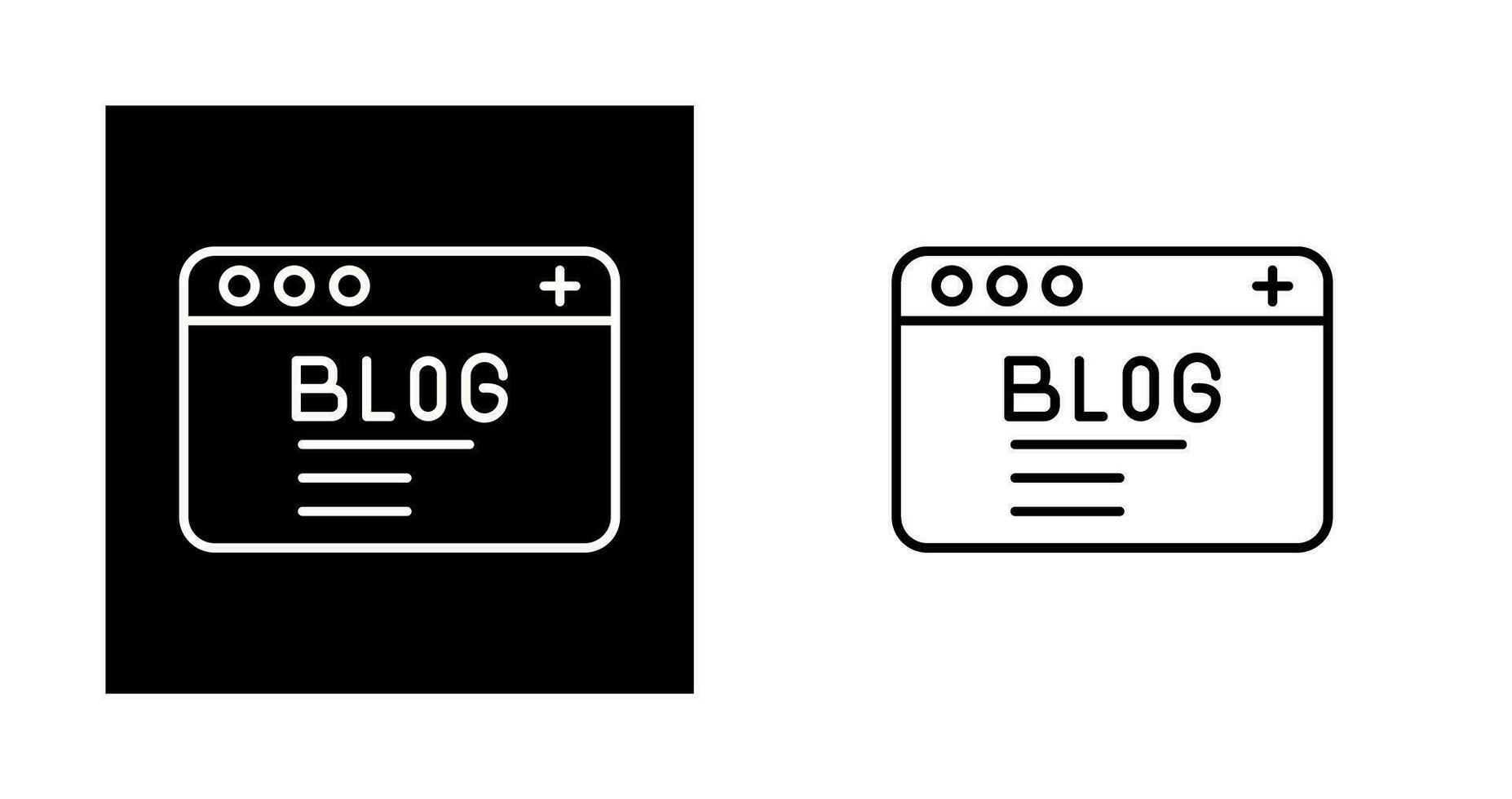 Blog Vector Icon