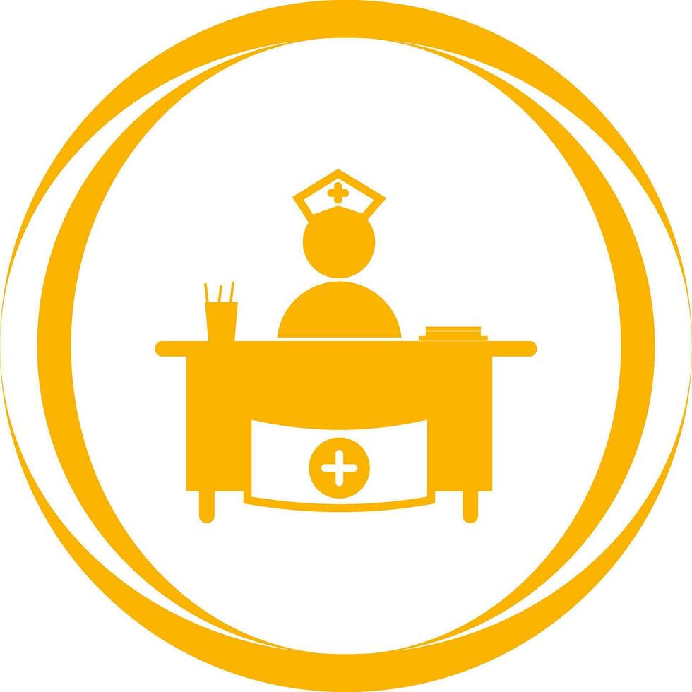 Hospital Reception Vector Icon