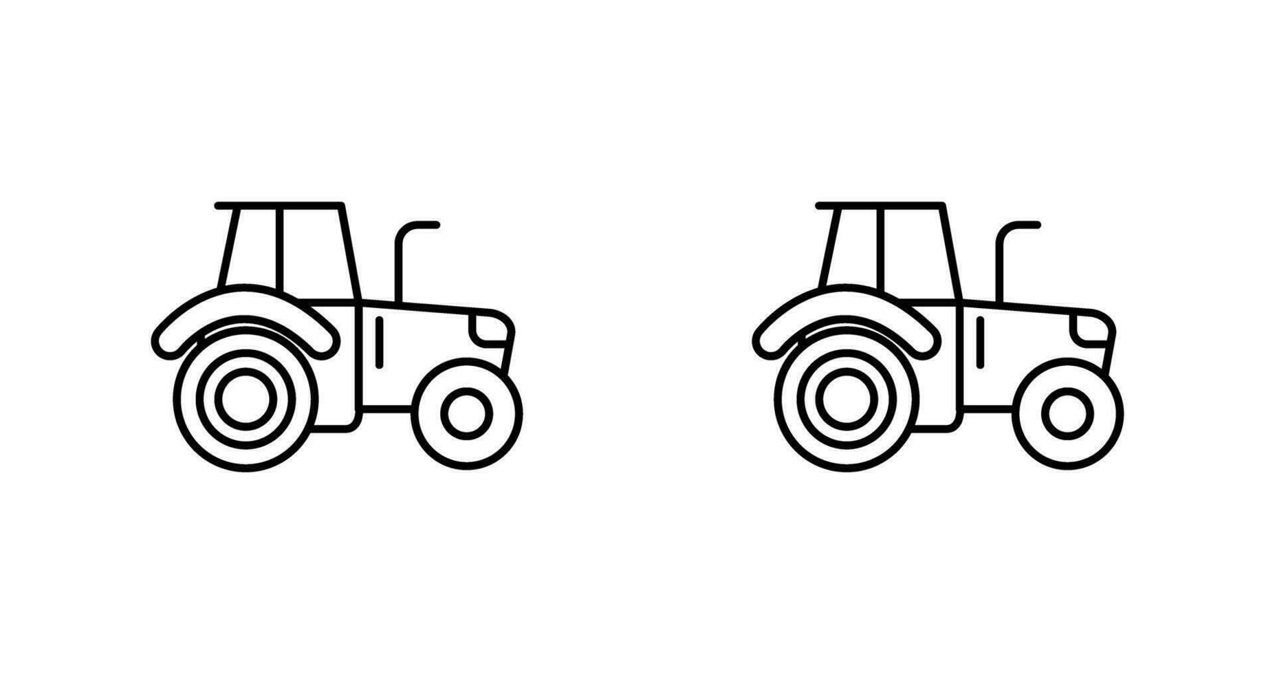 icono de vector de tractor