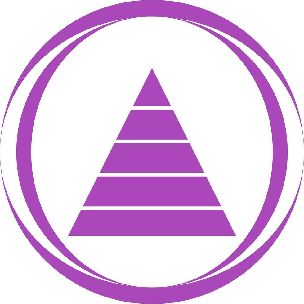 Pyramid Graph Vector Icon