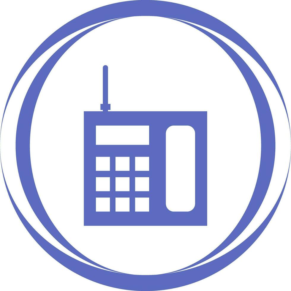 Wireless Landline Phone Vector Icon