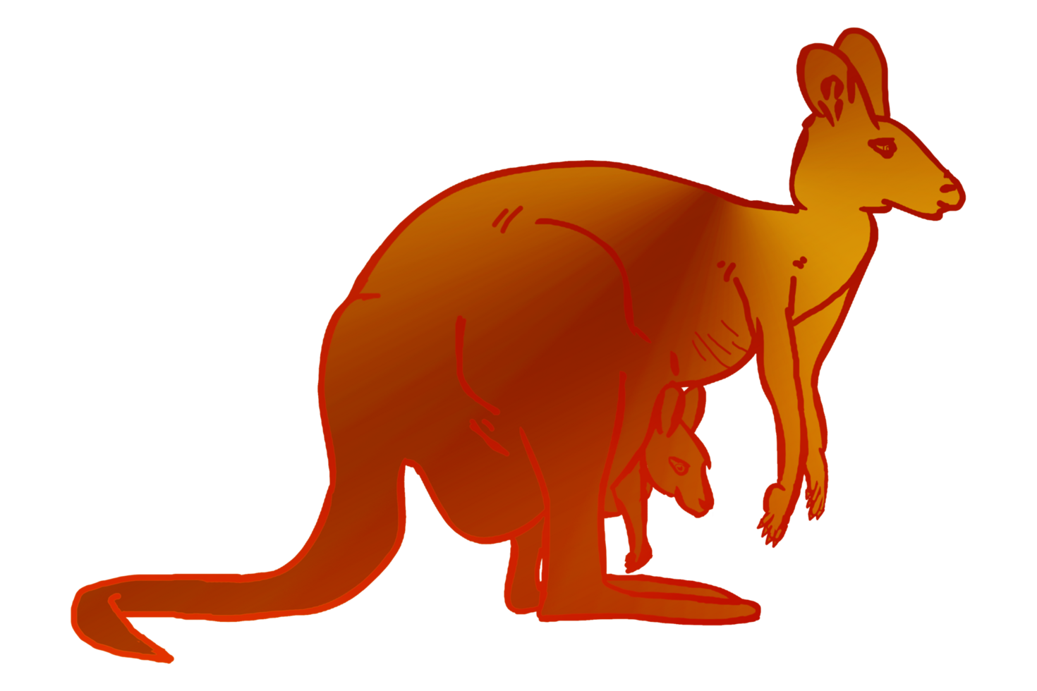 sticker icon logo of kangaroo png