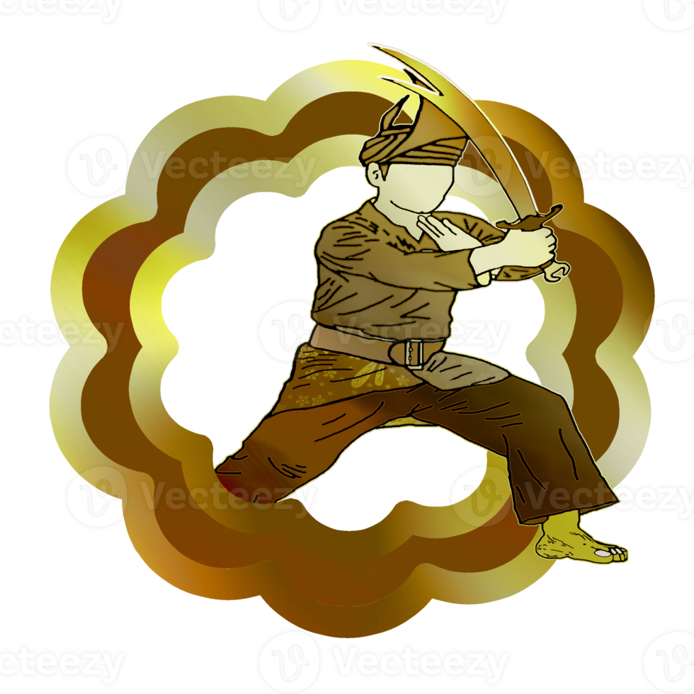 icon logo sticker Malay warrior self defense school club png