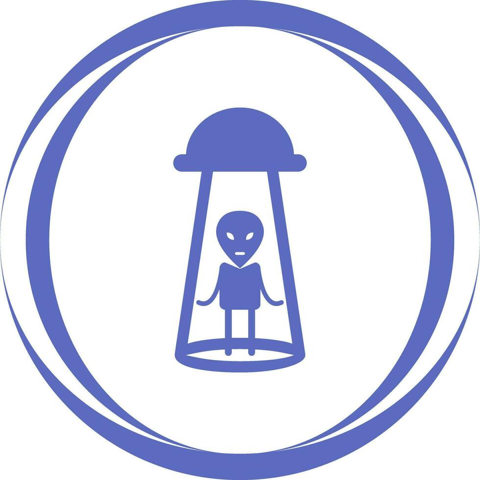 Alien Abduction Vector Icon