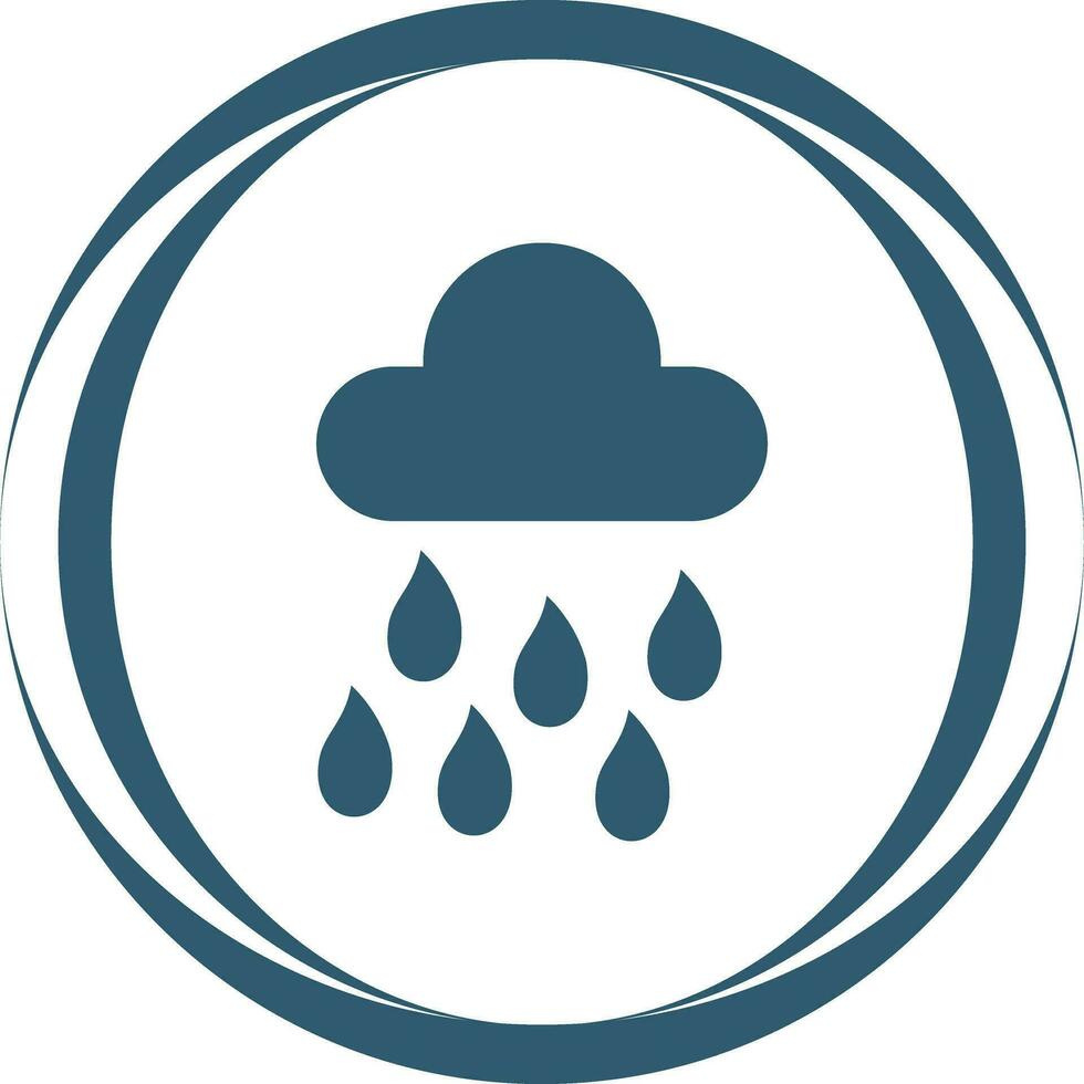 Raining Vector Icon