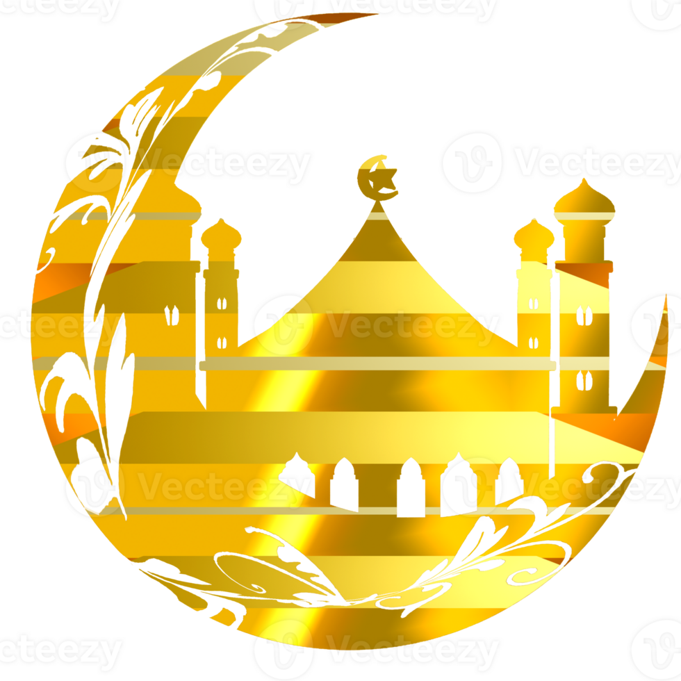 sticker logo icon mosque and moon png
