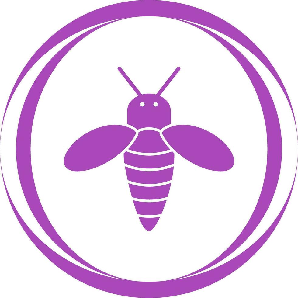 icono de vector de abeja de miel