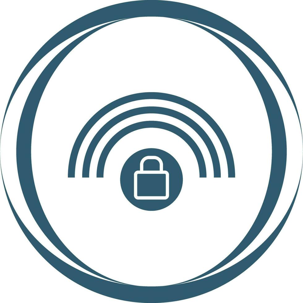 Protected Wifi Vector Icon