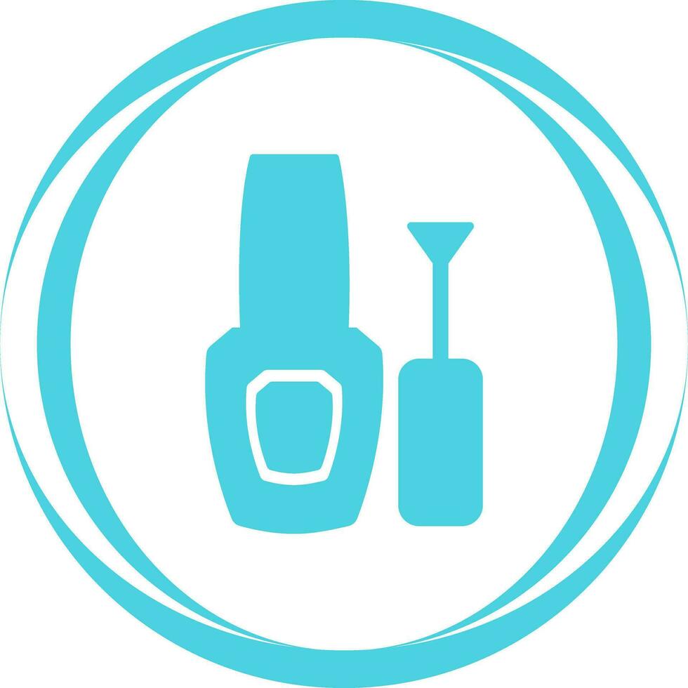 icono de vector de esmalte de uñas