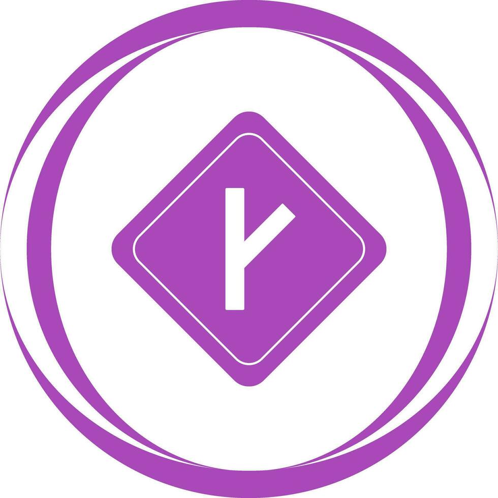 Linked Road sign Vector Icon