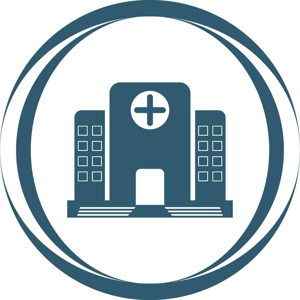 icono de vector de hospital