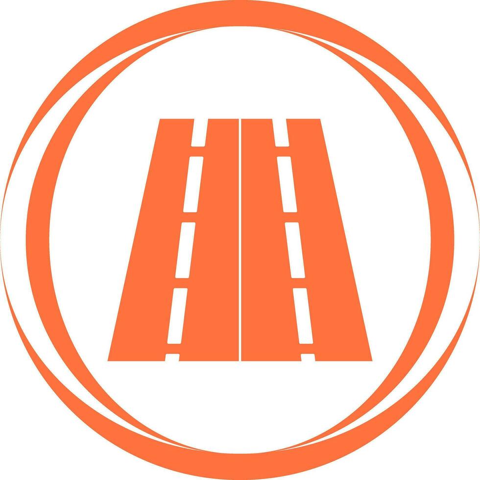 Two Way Road Vector Icon