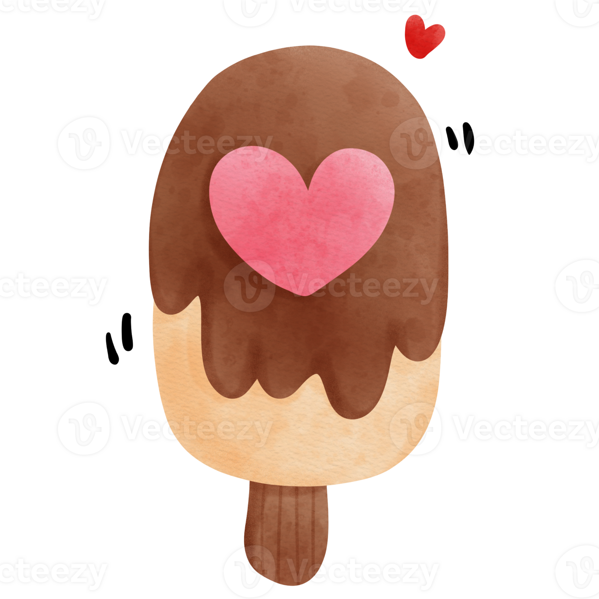 ice cream with heart 26471571 PNG