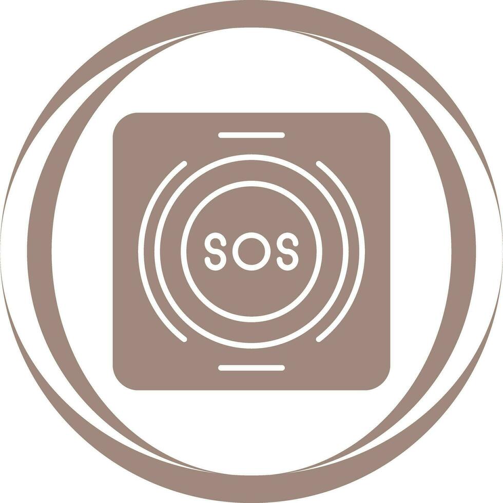 Emergency Button Vector Icon