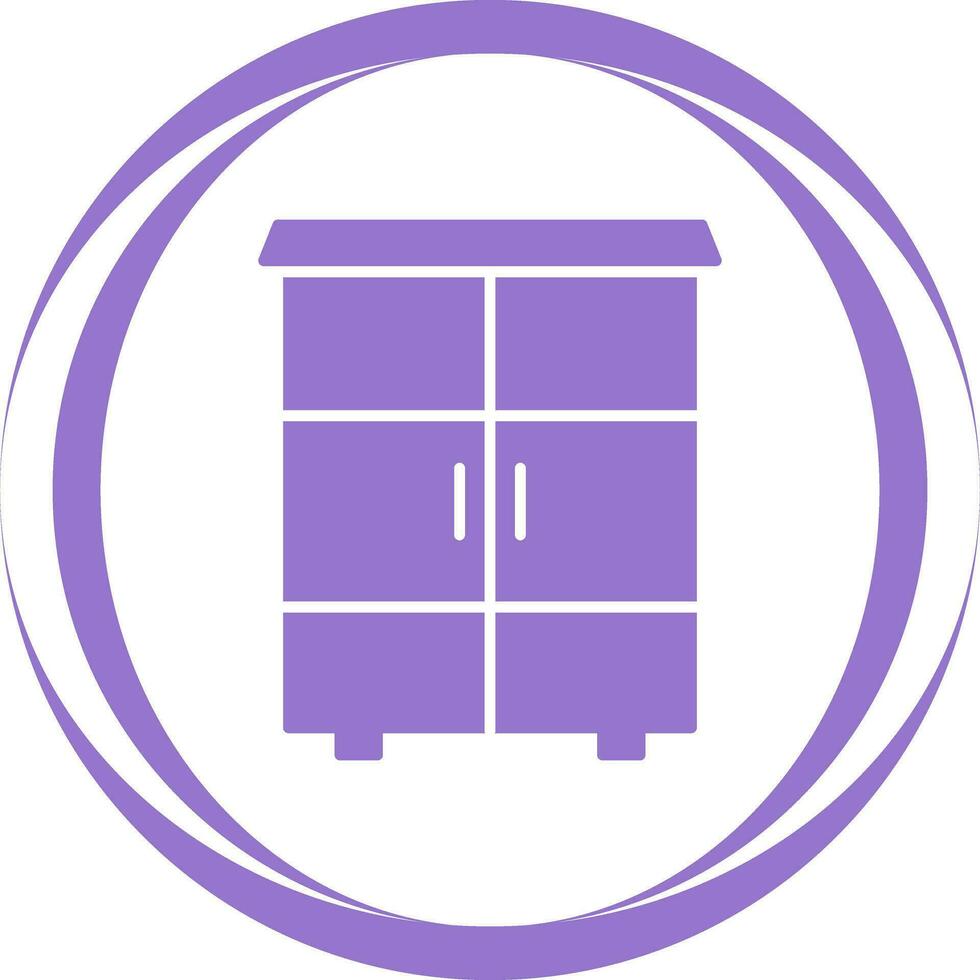 Shelves Cabinet Vector Icon