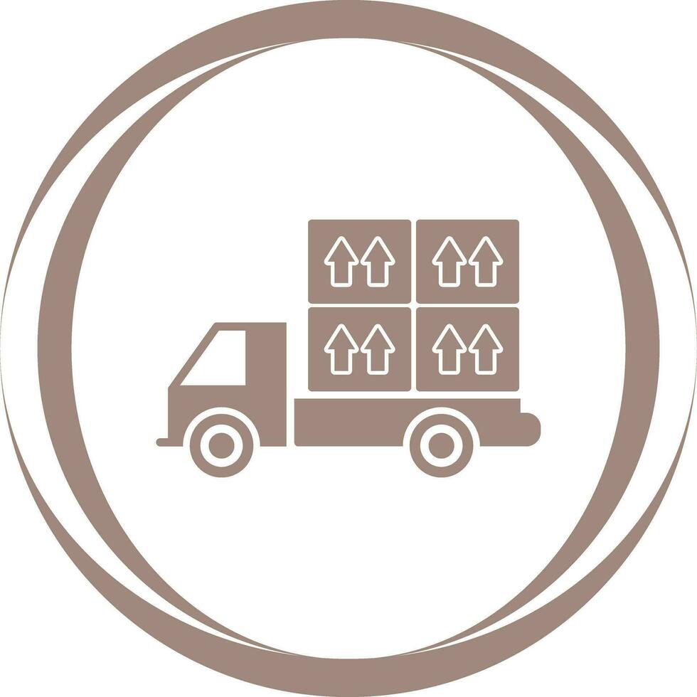 Loaded Truck Vector Icon