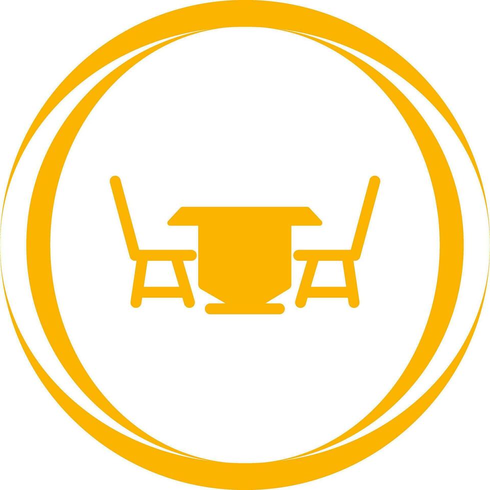 icono de vector de mesa de almuerzo