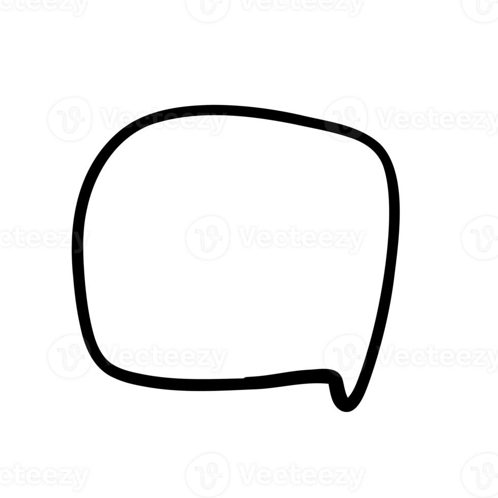 speech bubble outline png