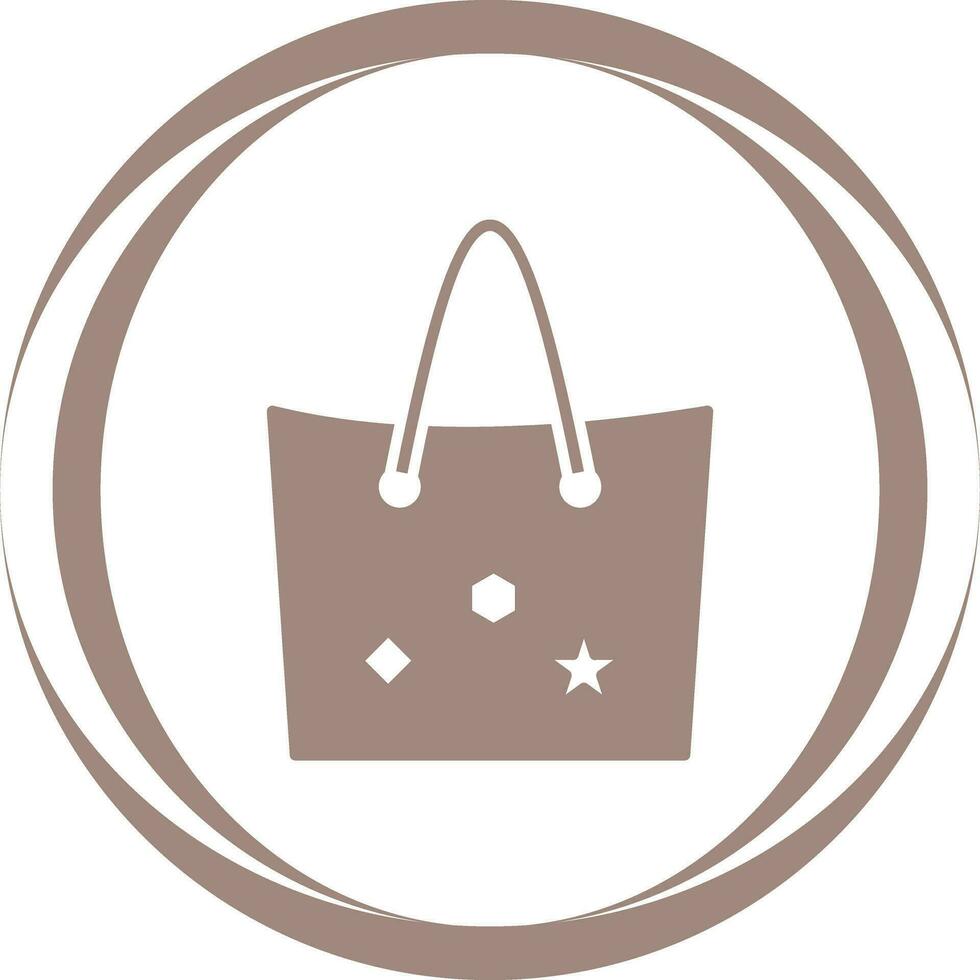 Bag with Tags Vector Icon