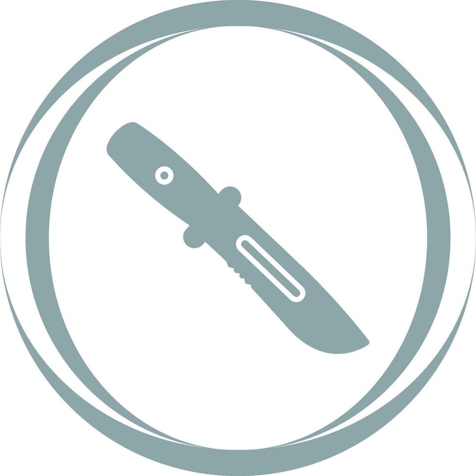 icono de vector de cuchillo de ejército