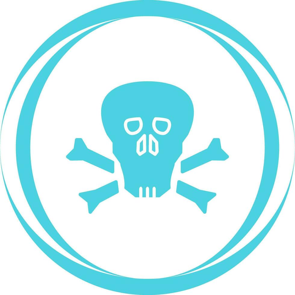 icono de vector de calavera pirata